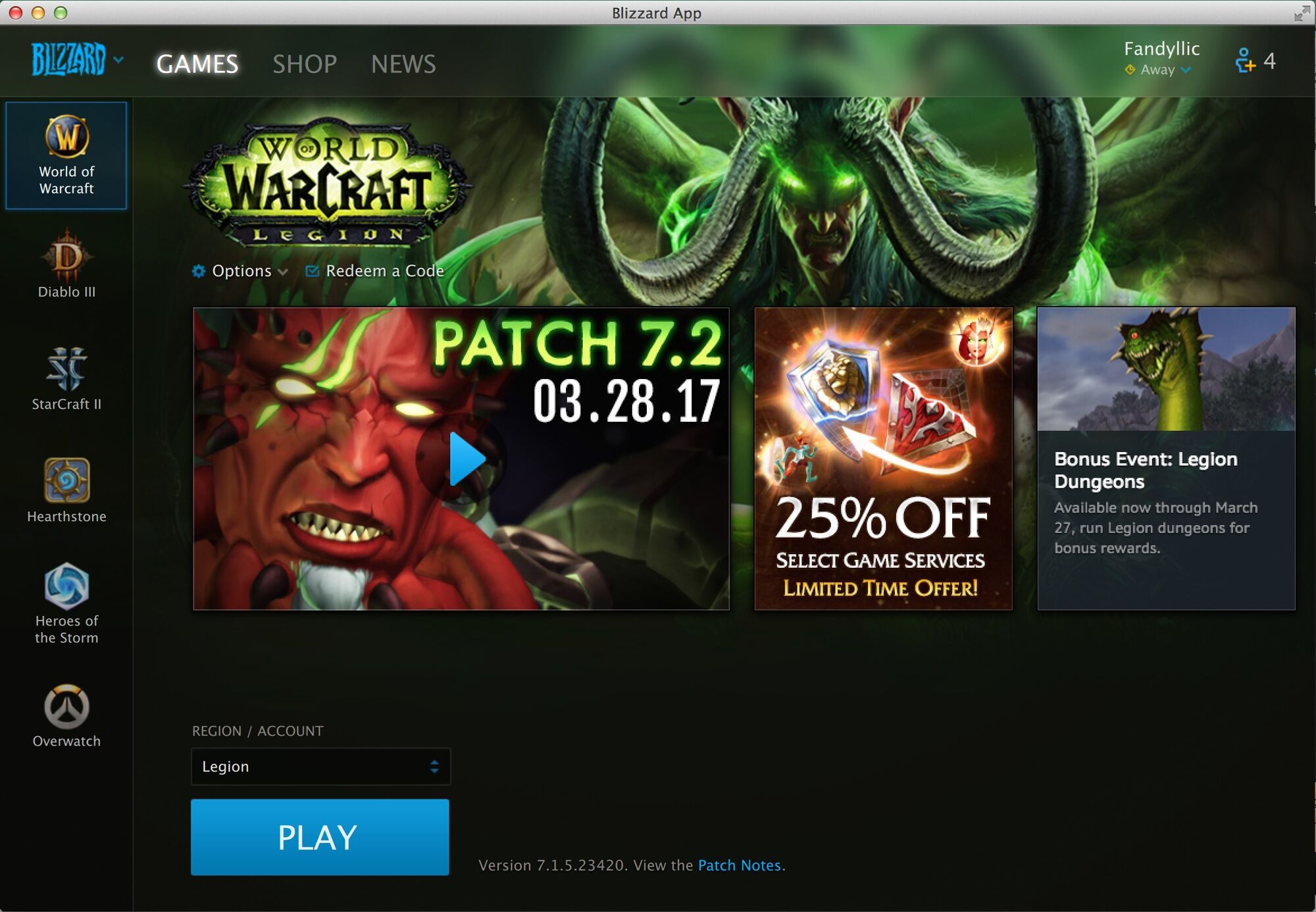 Blizzard Download Mac