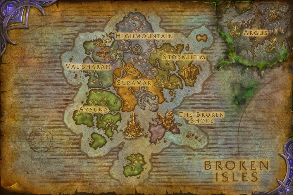 Broken Isles  WoWWiki  FANDOM powered by Wikia