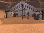 Sullahs Sideshow Camel in tent