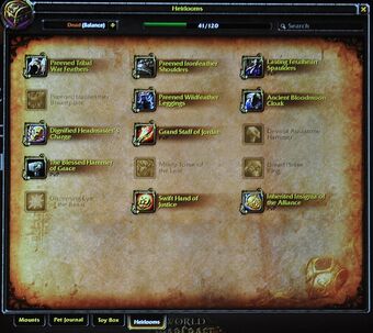 Heirloom | WoWWiki | Fandom