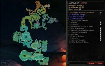Maraudon subregions