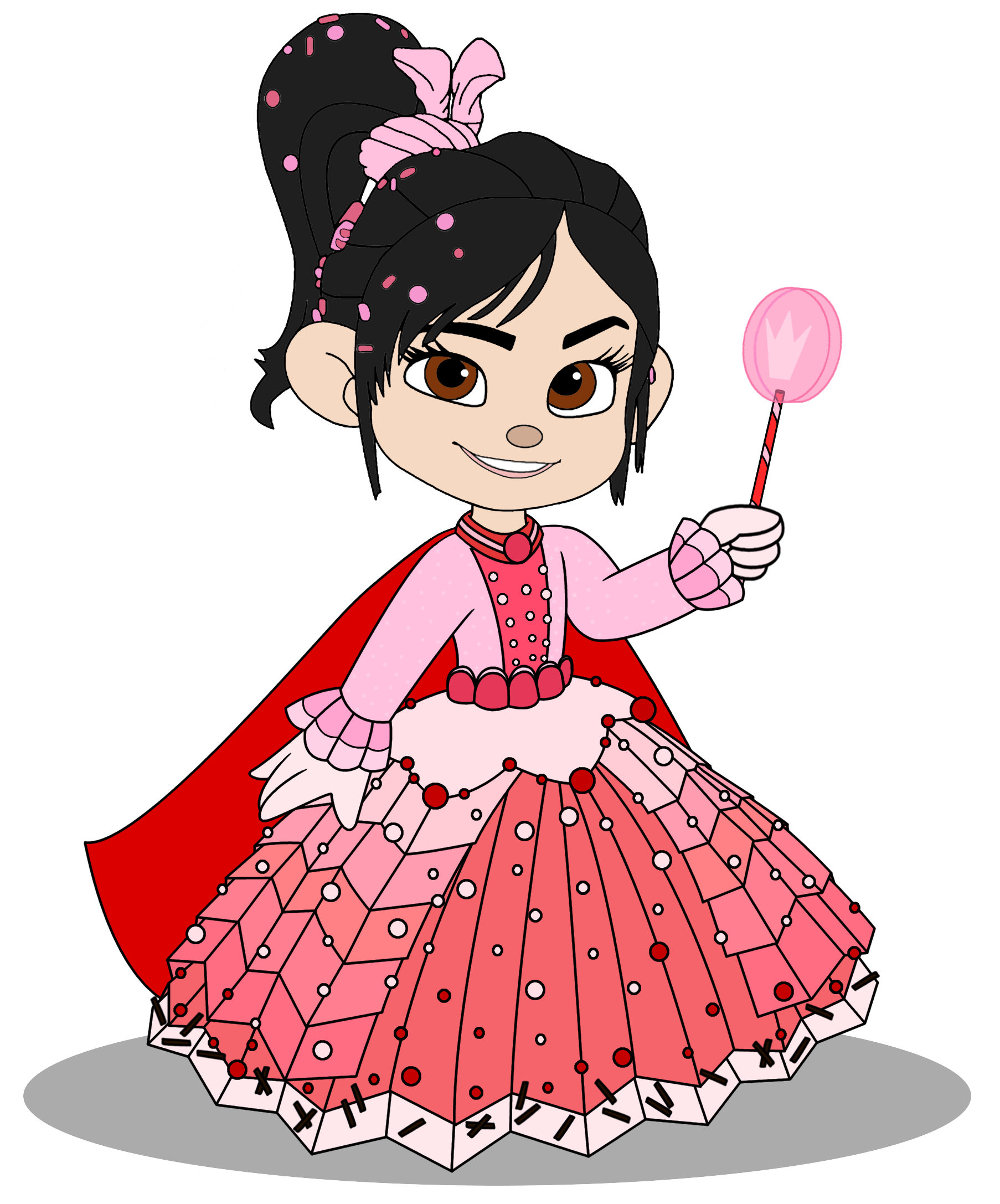 Image Vanellope In A Princess Gown Still Presidentpng Wreck It