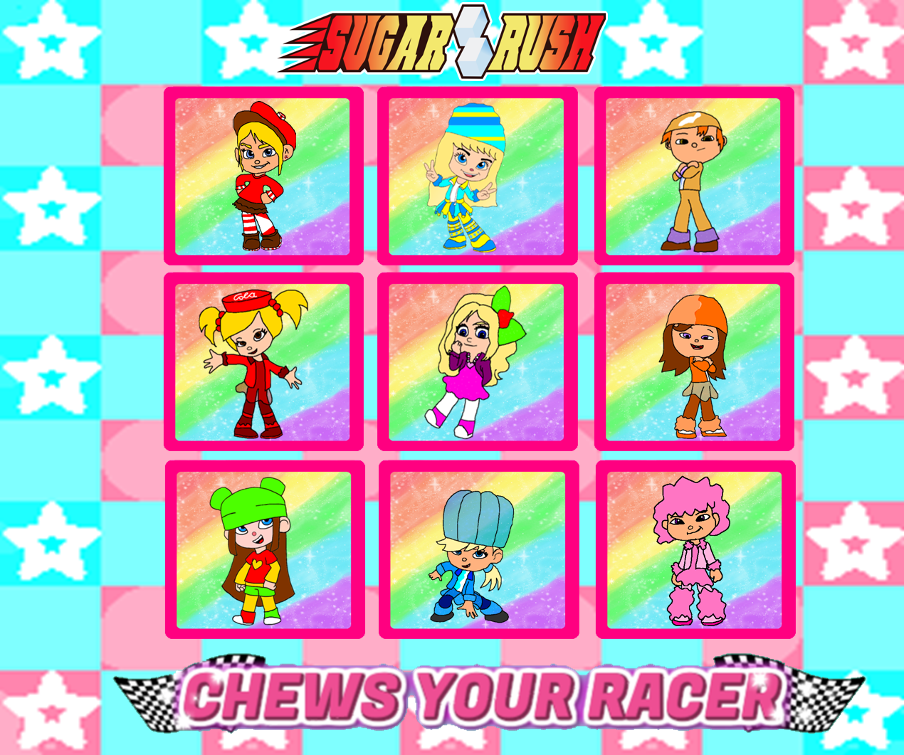 sugar rush racers names