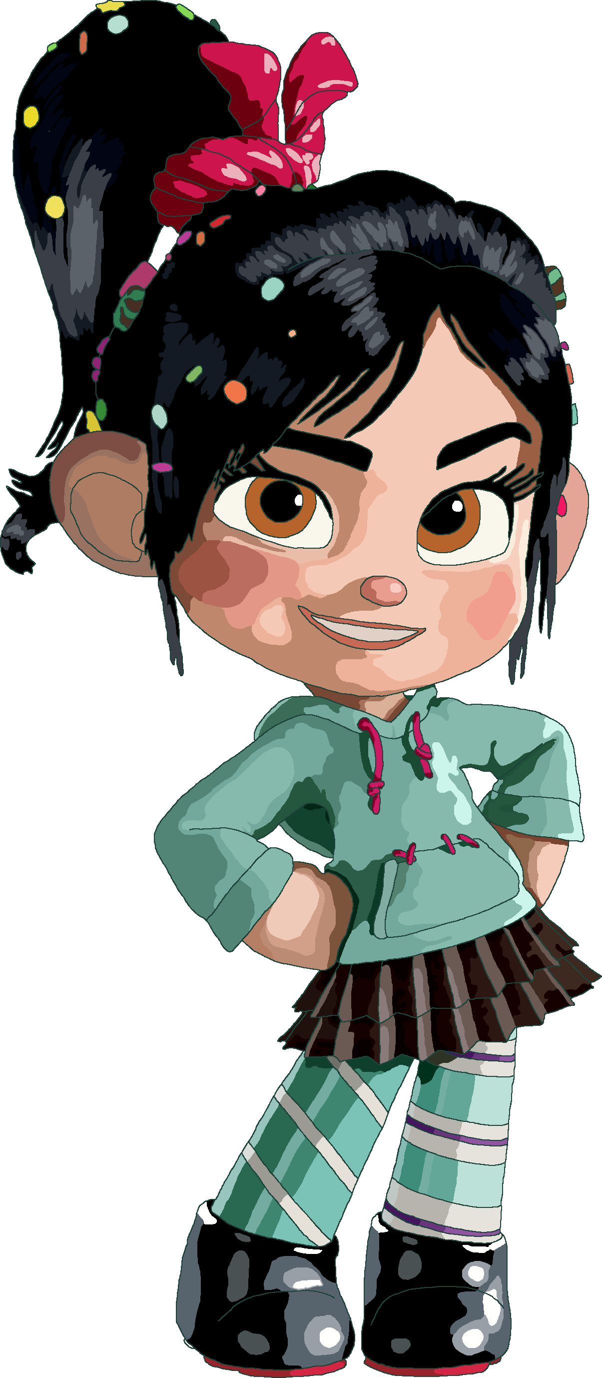 Image - Vanellope von Schweetz - Fan Art.png | Wreck-It Ralph Fanon