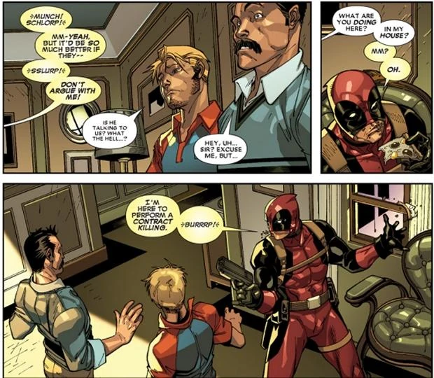 Image Deadpool pizza guy.jpg Who’s Who In Comic Book Movies Wikia