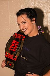 Heidi Lovelace with Alpha-1 championship