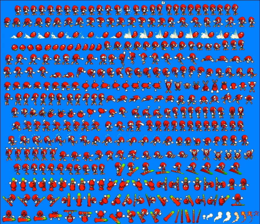 Image Knuckles (2015) Sprites.png Www.dynapaul Wiki FANDOM powered by Wikia