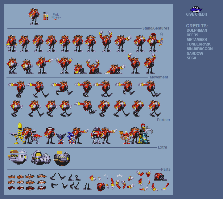 Image - Dr. Eggman Part II (2016) Sprites.png | Www.dynapaul Wiki ...