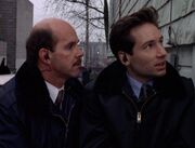 Agent Bruskin with Fox Mulder