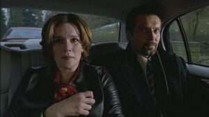 Frumin with Carol Strode as hostage