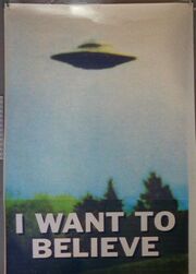 I Want to Believe UFO poster