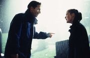 Mulder and Scully raining pilot