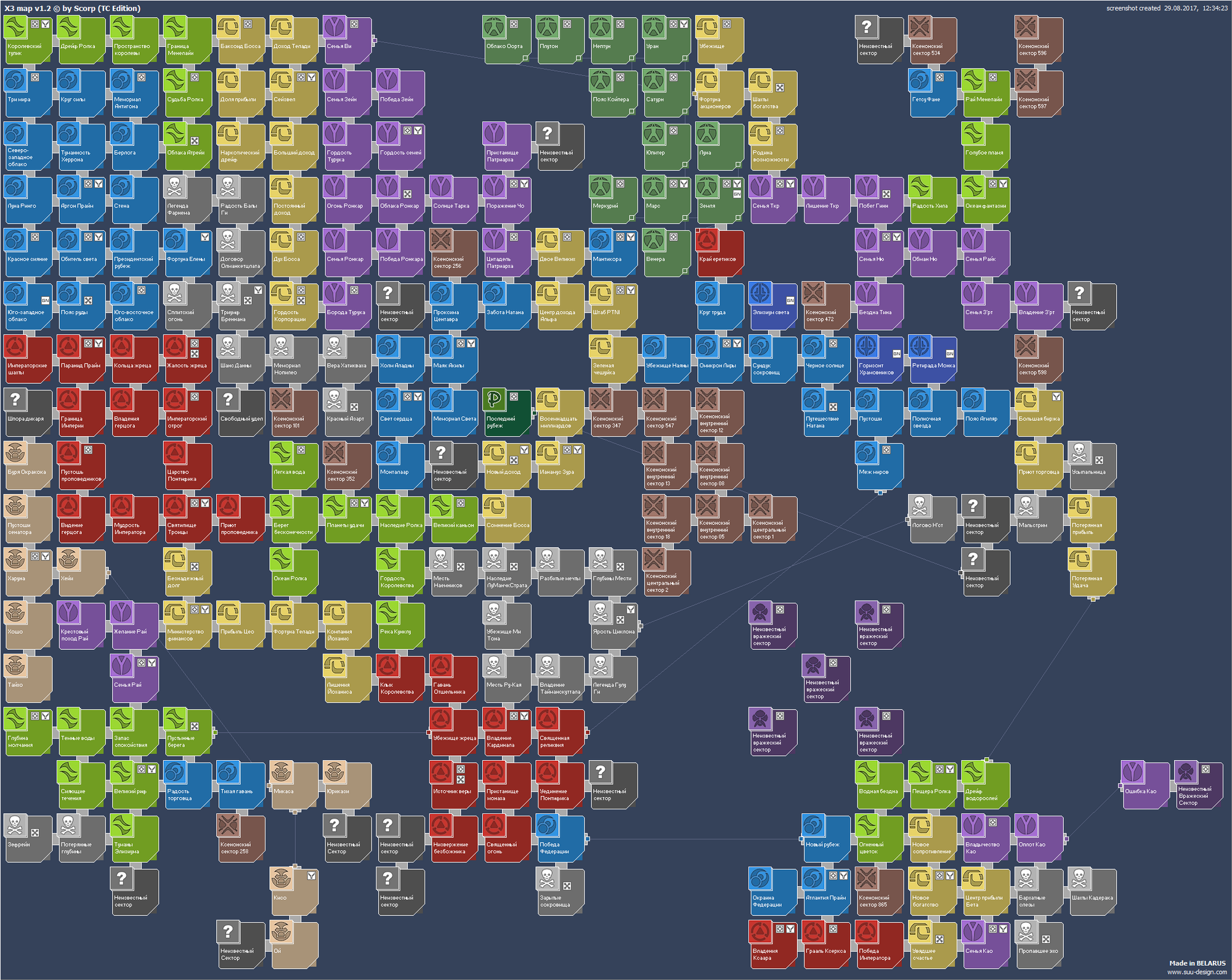 X3 terran conflict карта вселенной