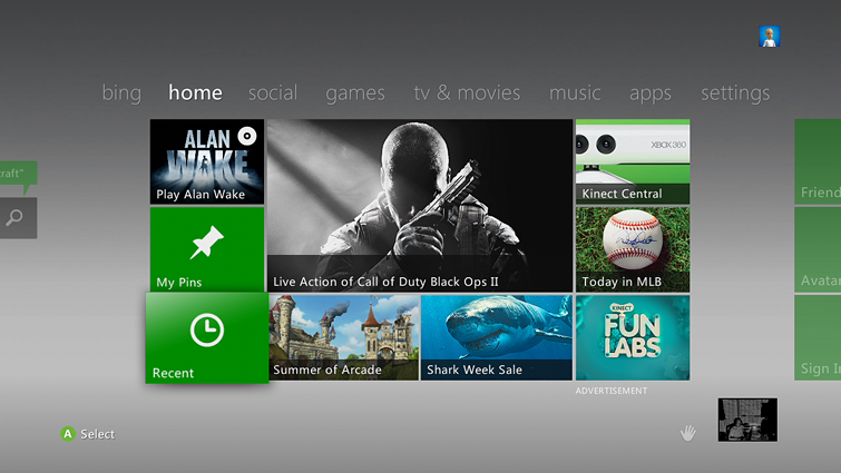 Xbox 360 Dashboard