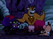 Arachnotaur explaining to Billy