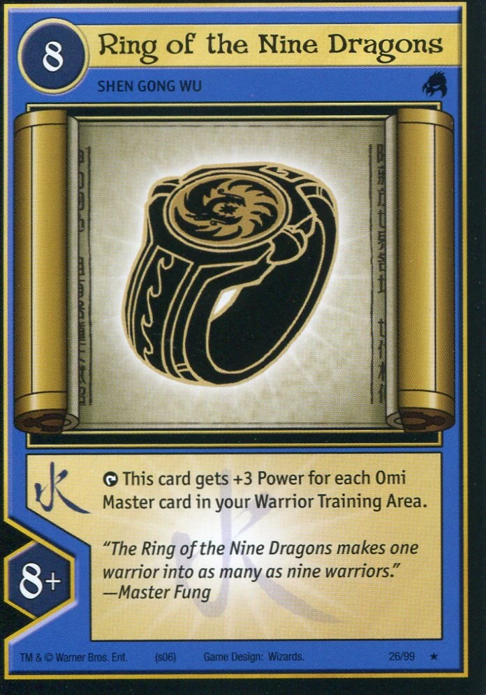 number nine games the Dragons  TCG:Ring of   Nine  FANDOM Xiaolinpedia