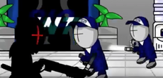 Guards engage Omega