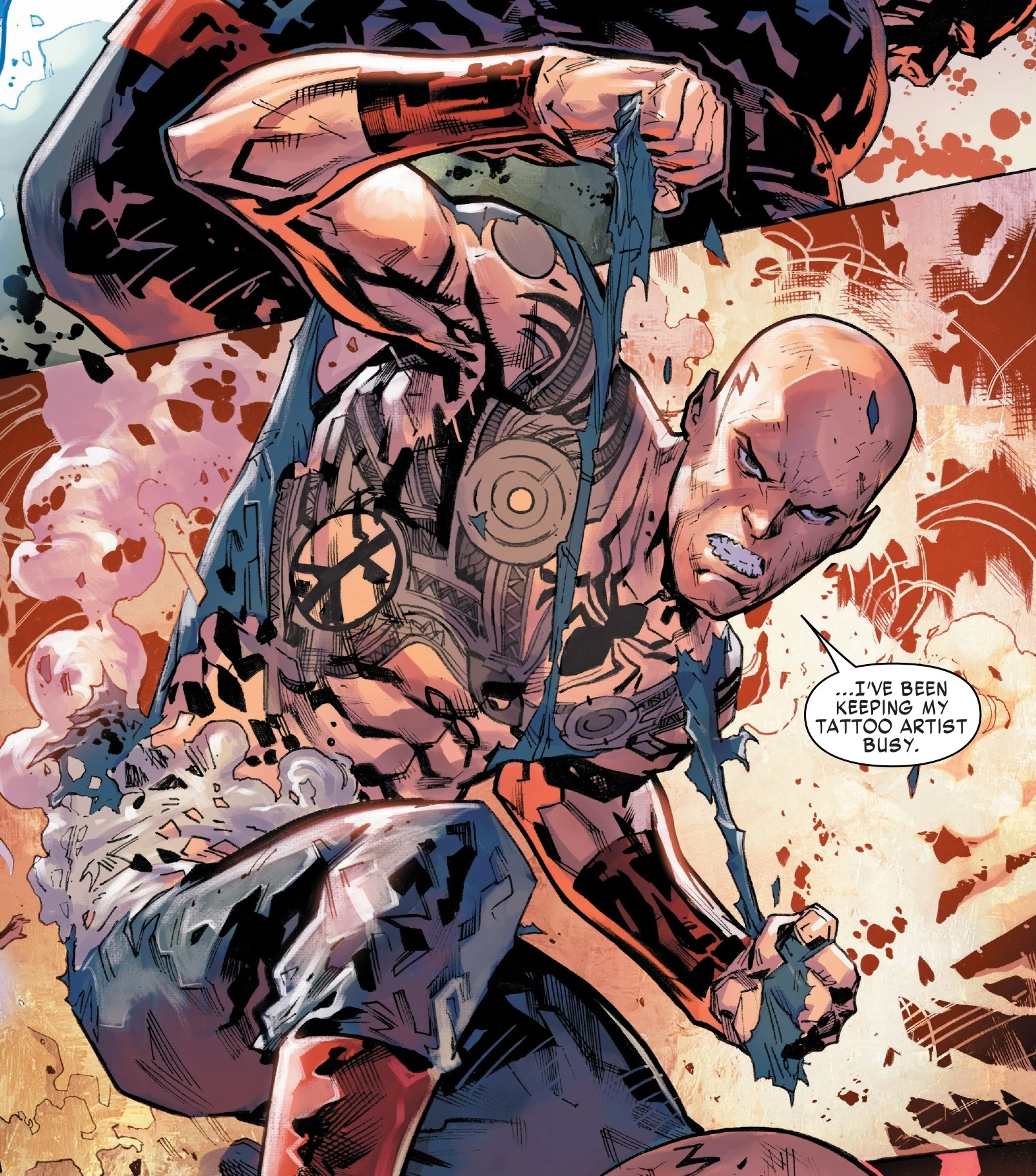 Resultado de imagem para tatuado marvel