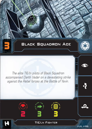 Black Squadron Ace Pilot Card