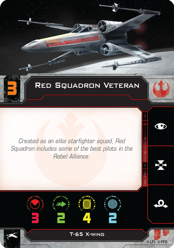 Red Squadron Veteran Pilot Card