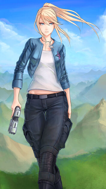 Samus aran casual clothing by unsomnus-d7v7i3l