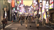 Kiryu and Yasuko in Tokyo,Kamurocho
