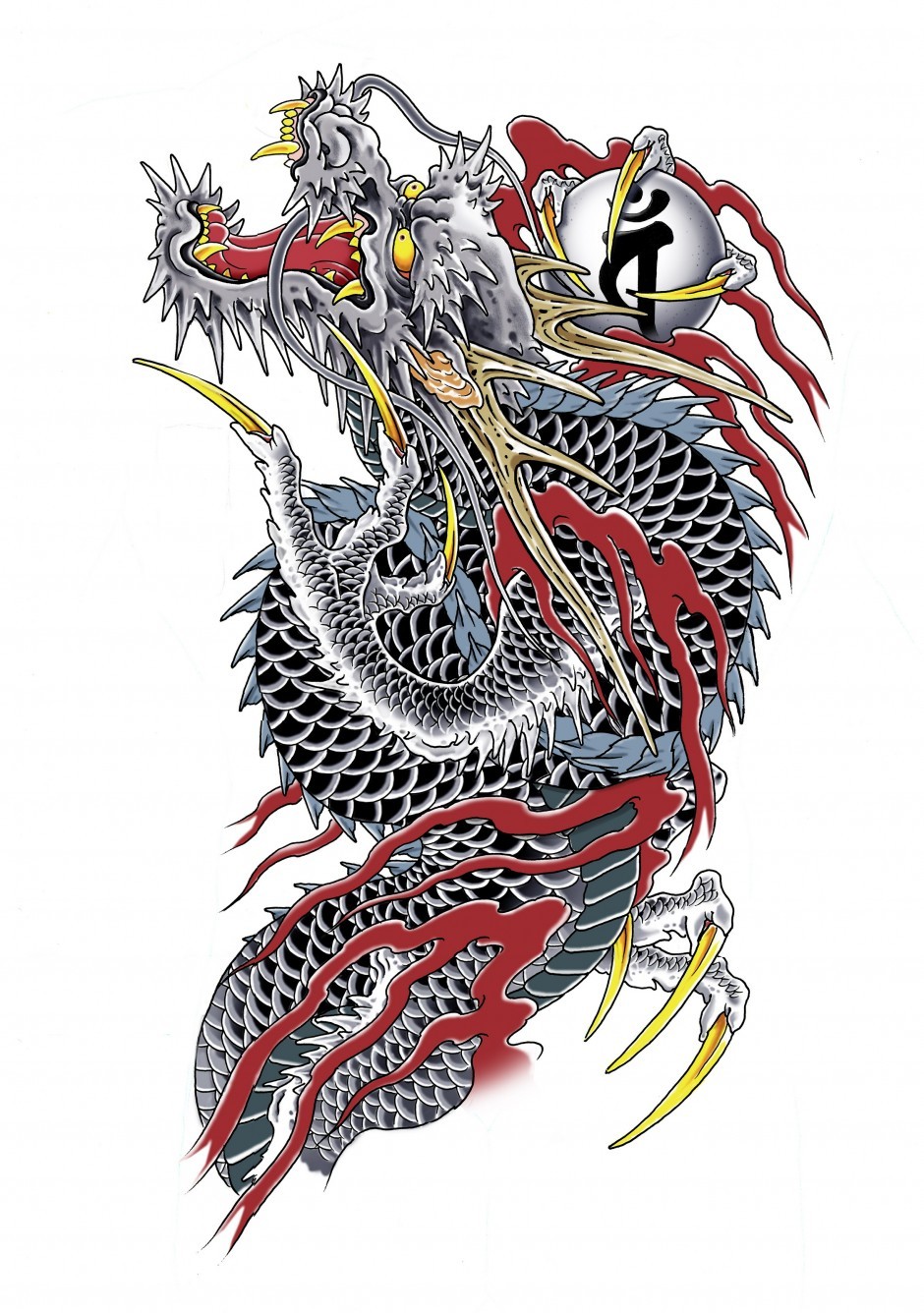 Image Kazuma Kiryu Ouryu Tattoo Complete Designjpg Yakuza