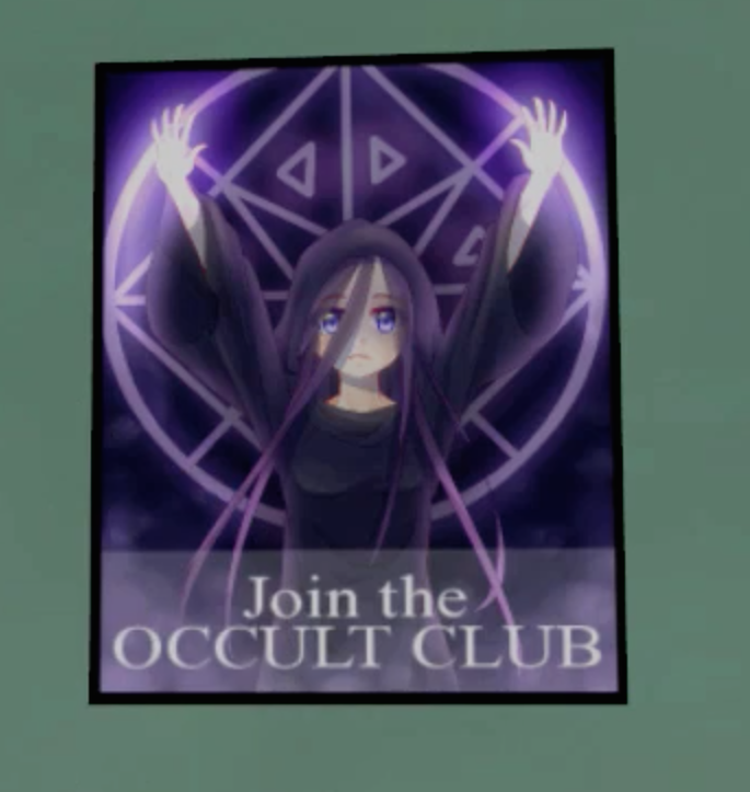 Bloodworth academy occult club. Яндере симулятор постеры клубов. Плакаты клубов Яндере. Join the Occult Club poster. All the Occult Club members.