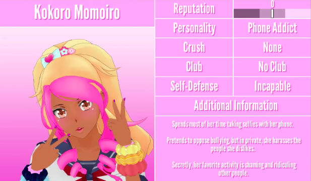 Kokoro Momoiro Yandere Simulator Wiki Fandom Powered By Wikia