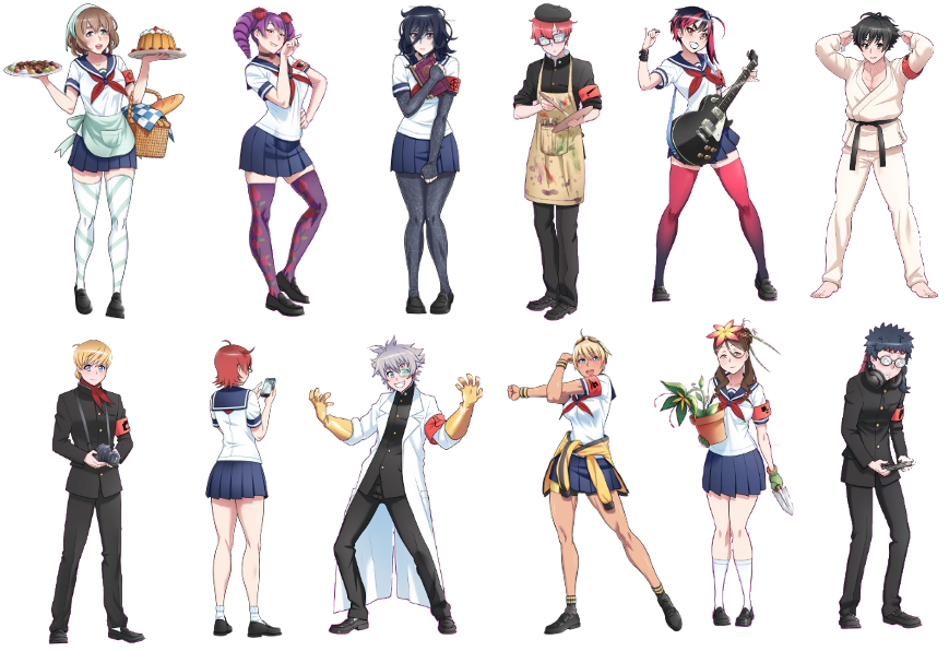 Image - All Club Leaders Yandere Simulator.png | Yandere Simulator Wiki