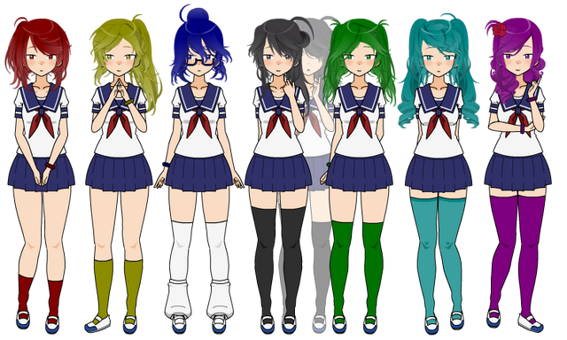 Image Female Studentspng Yandere Simulator Wiki Fandom Powered All In