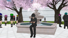 Senpai Reading His Book