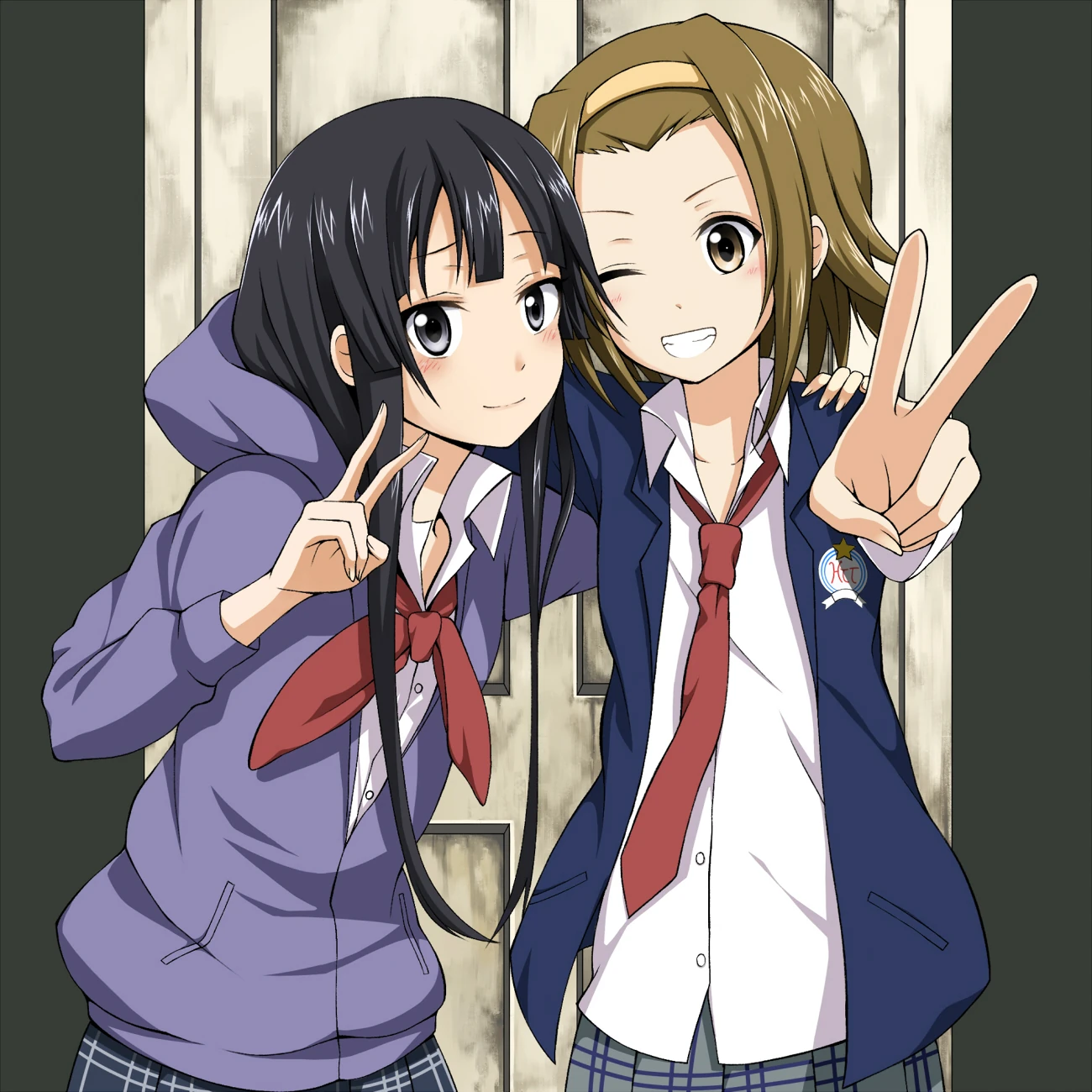 Résultat de recherche d'images pour "k on mio and ritsu"