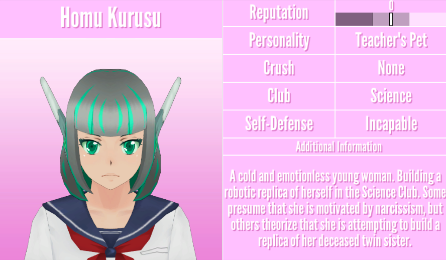 Homu Kurusu Yandere Simulator Wiki Fandom