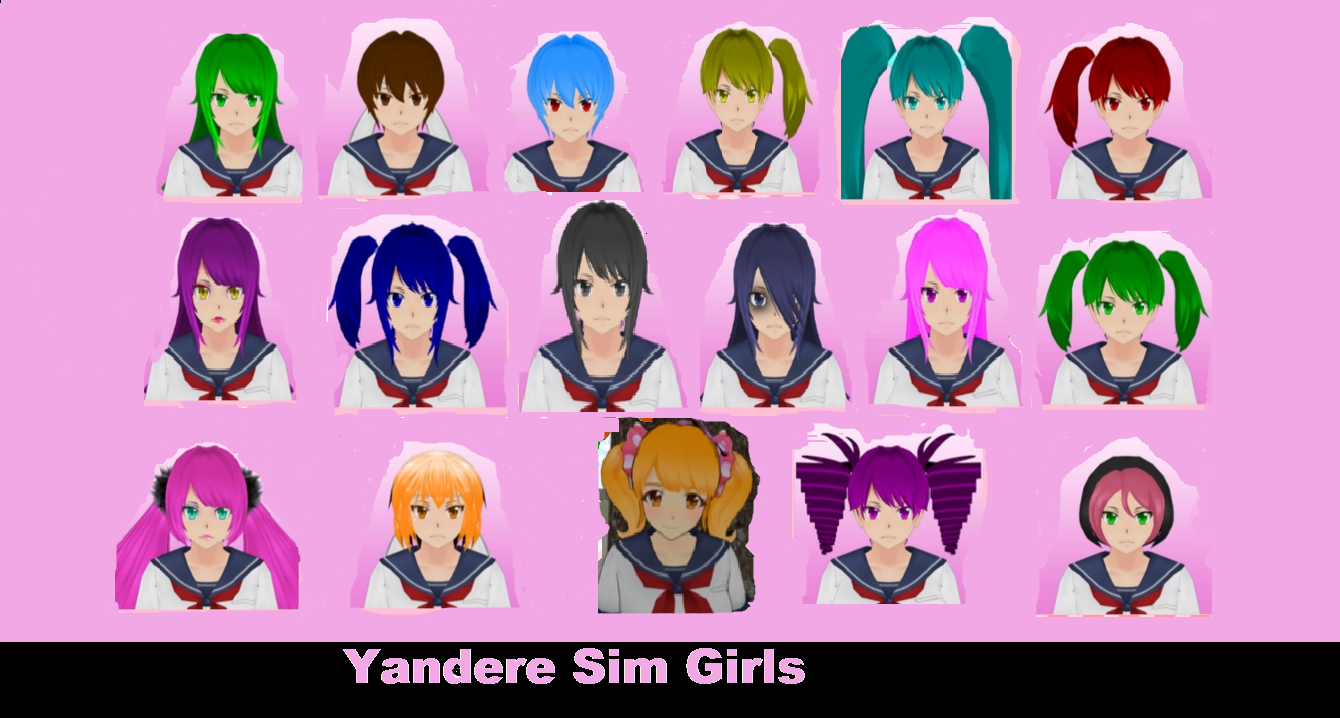 Как изменить внешность яндере. Yandere Simulator characters names. Имя аниме Яндере девушек. Yandere Simulator characters ranking.