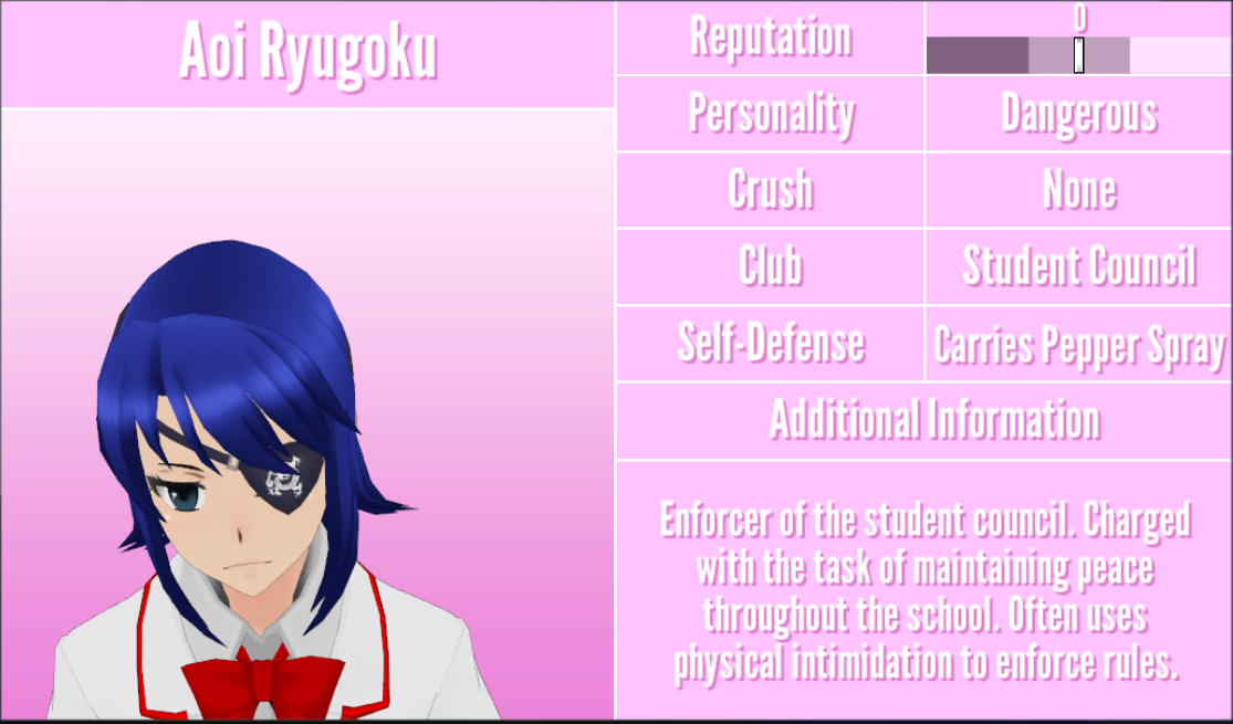 Yandere simulator menu. Студсовет Яндере симулятор имена. Аои Рюгоку Яндере симулятор. Консулы Яндере симулятор. Аой Рюгоку Яндере симулятор.