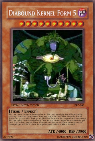 diabound kernel form 5 yu gi oh card maker wiki fandom photo card maker templates