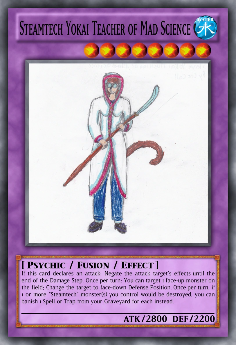 Steamtech Yokai Teacher of Mad Science | Yu-Gi-Oh Card Maker Wiki | Fandom