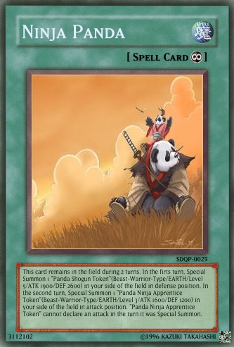 ninja panda yu gi oh card maker wiki fandom powered by wikia