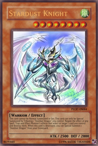 stardust knight yu gi oh card maker wiki fandom photo card maker templates