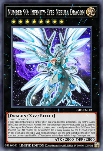 Number 90 Infinity Eyes Nebula Dragon Yu Gi Oh Card Maker Wiki