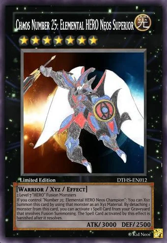 Number C25 Elemental Hero Neos Superior Yu Gi Oh Card Maker Wiki Fandom