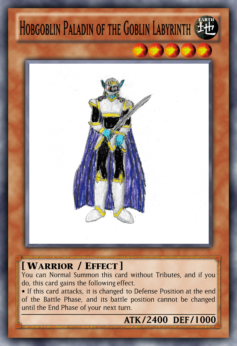 Hobgoblin Paladin Of The Goblin Labyrinth Yu Gi Oh Card Maker Wiki