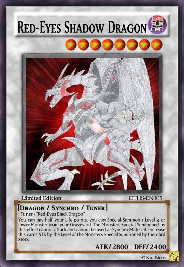 Red-Eyes Shadow Dragon (Elemental Hero Kid Neos) | Yu-Gi-Oh Card Maker
