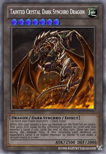 Tainted Crystal Dark Synchro Dragon Yu Gi Oh Card Maker Wiki