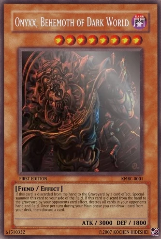 Onyxx, Behemoth of Dark World | Yu-Gi-Oh Card Maker Wiki | FANDOM