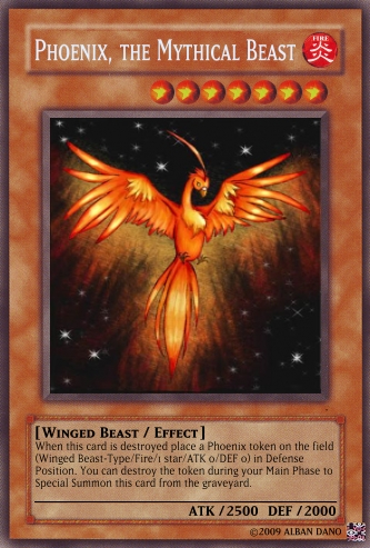 phoenix the mythical beast yu gi oh card maker wiki photo card maker templates