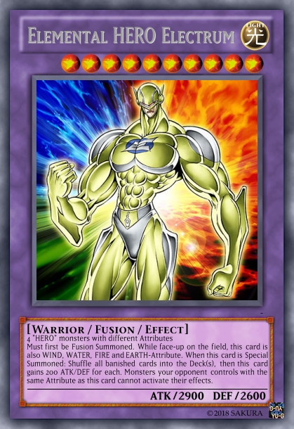 elemental hero electrum deck