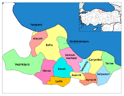 Samsun districts