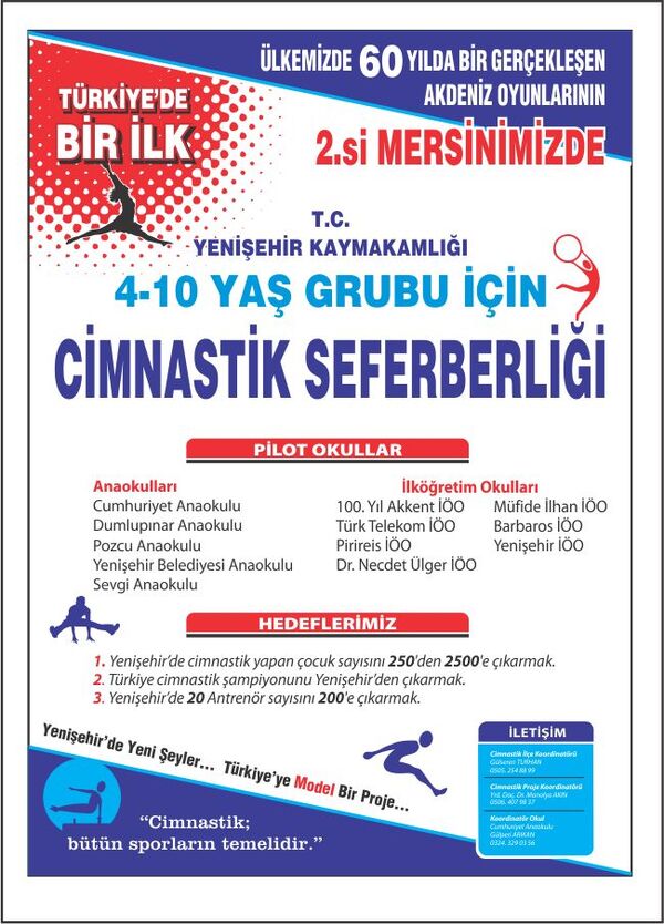 Yenişehir cimnastik akdeniz oyunları.1